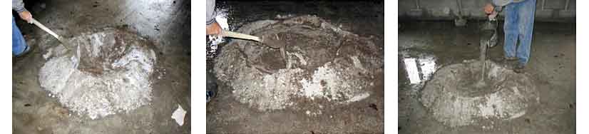 Gâcher le béton à la main. part 1