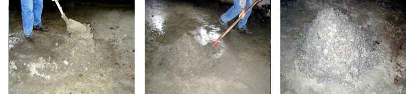 Gâcher le béton à la main. part 2